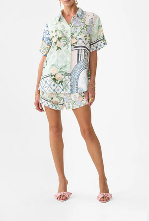 Camilla Tuck Front Short - Jardim Party