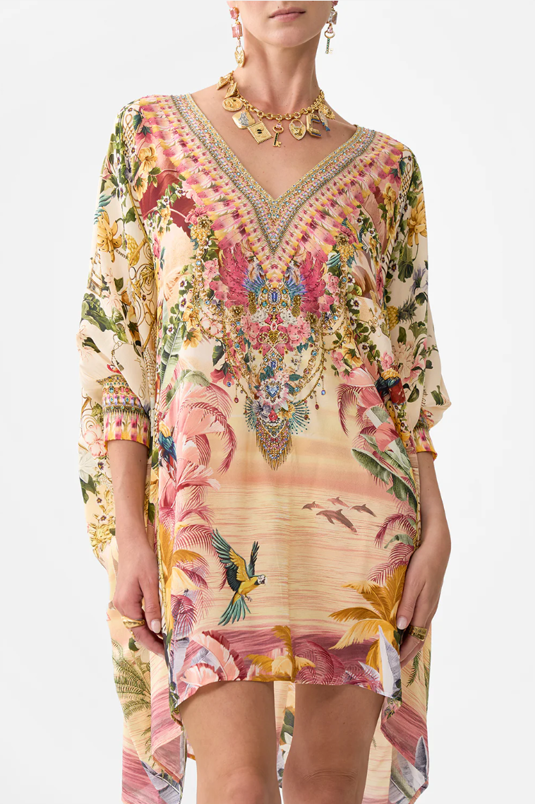 Camilla Short kaftan With Cuff - Welcome To White Lotus