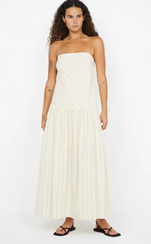 Bec and Bridge Peyson Maxi Dress - Cream/Black Stripe