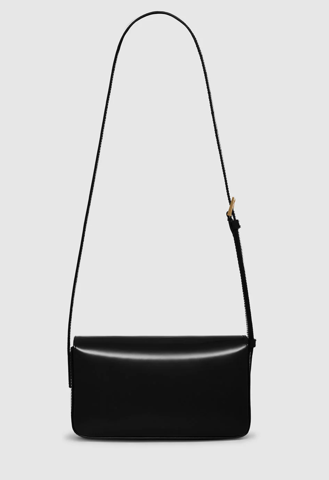 Anine Bing Elly Crossbody Bag - High-Shine Black