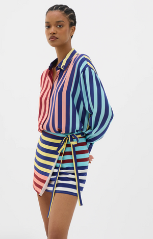 Muma World Striped Oversized Shirt