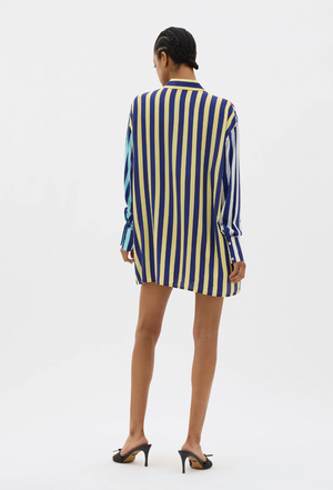 Muma World Striped Oversized Shirt