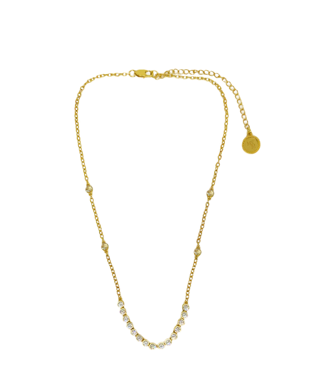 Mountain & Moon Ivy Necklace - Gold