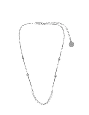 Mountain & Moon Ivy Necklace - Silver