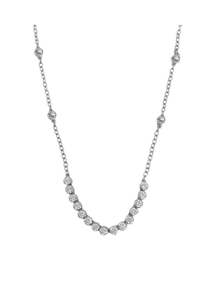 Mountain & Moon Ivy Necklace - Silver