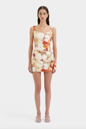 SIR. Jessamine Tie Mini Dress - Posy Floral