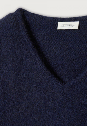 American Vintage EAST18H Jumper - Navy Melange