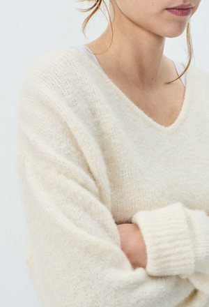 American Vintage EAST18H Jumper - Mother Of Pearl