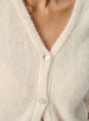 American Vintage EAST19GC Cardigan - Mother Of Pearl