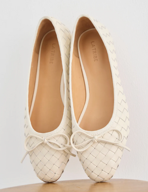 La Tribe Kitty Ballet Flat - Cream