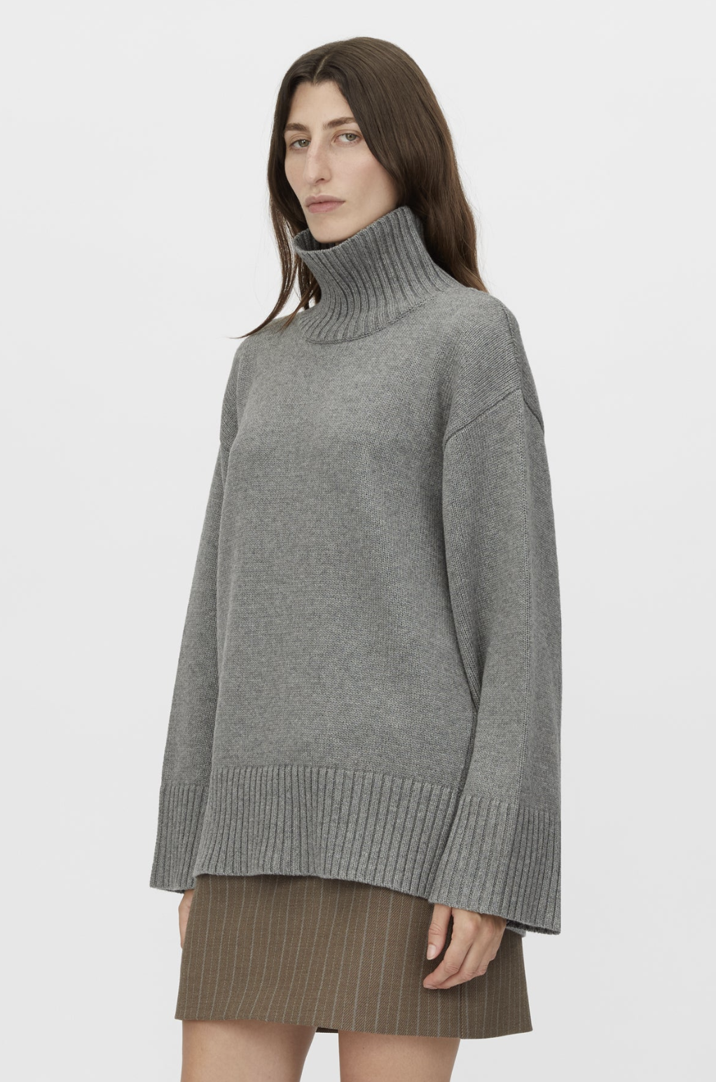 Camilla and Marc Romeo 2.0 Funnel Neck Sweater - Grey Melange