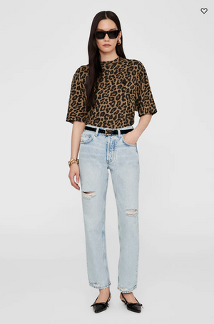 Anine Bing Avi Tee - Leopard