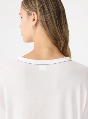 Bassike Slouch Superfine L/S T.Shirt - White