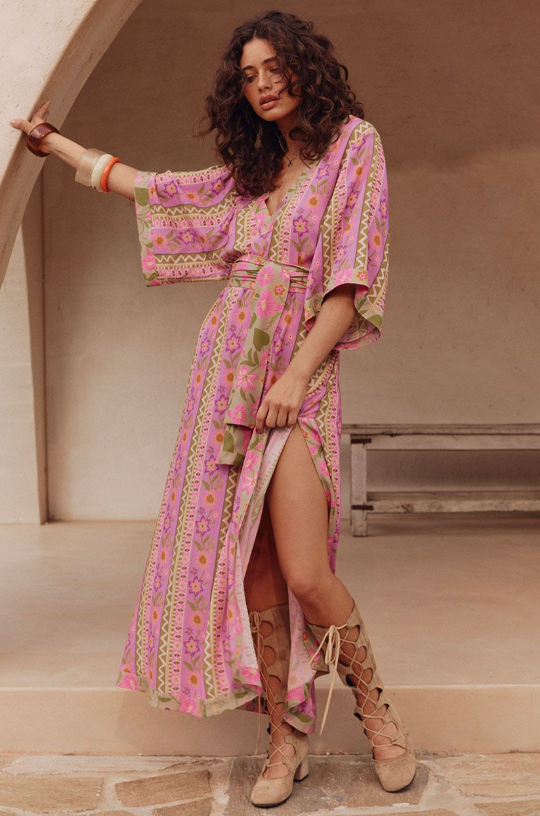 Spell Goldie Gown - Desert Rose