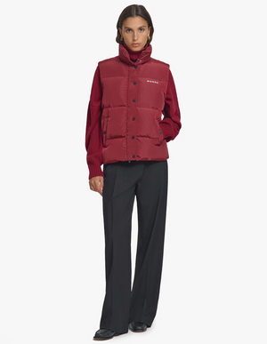 Viktoria & Woods Galactic Puffer Vest - Sangria