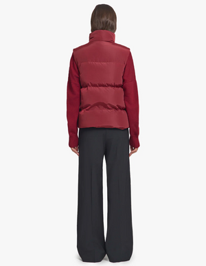 Viktoria & Woods Galactic Puffer Vest - Sangria