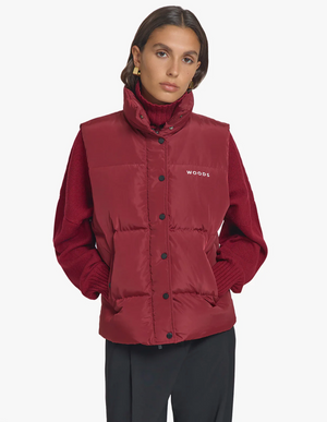 Viktoria & Woods Galactic Puffer Vest - Sangria