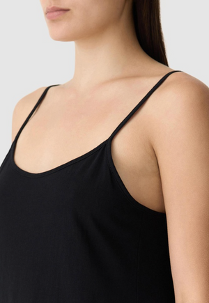 Bassike Slip Boxy Mini Tank Dress - Black