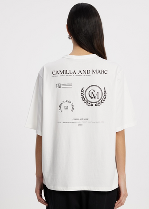 Camilla and Marc Zinnia Tee - White