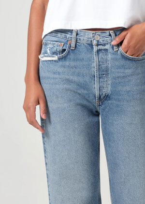 Agolde 90's Crop Mid Rise Loose Straight - Hooked