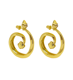 Mountain & Moon Gaia Earrings - Gold