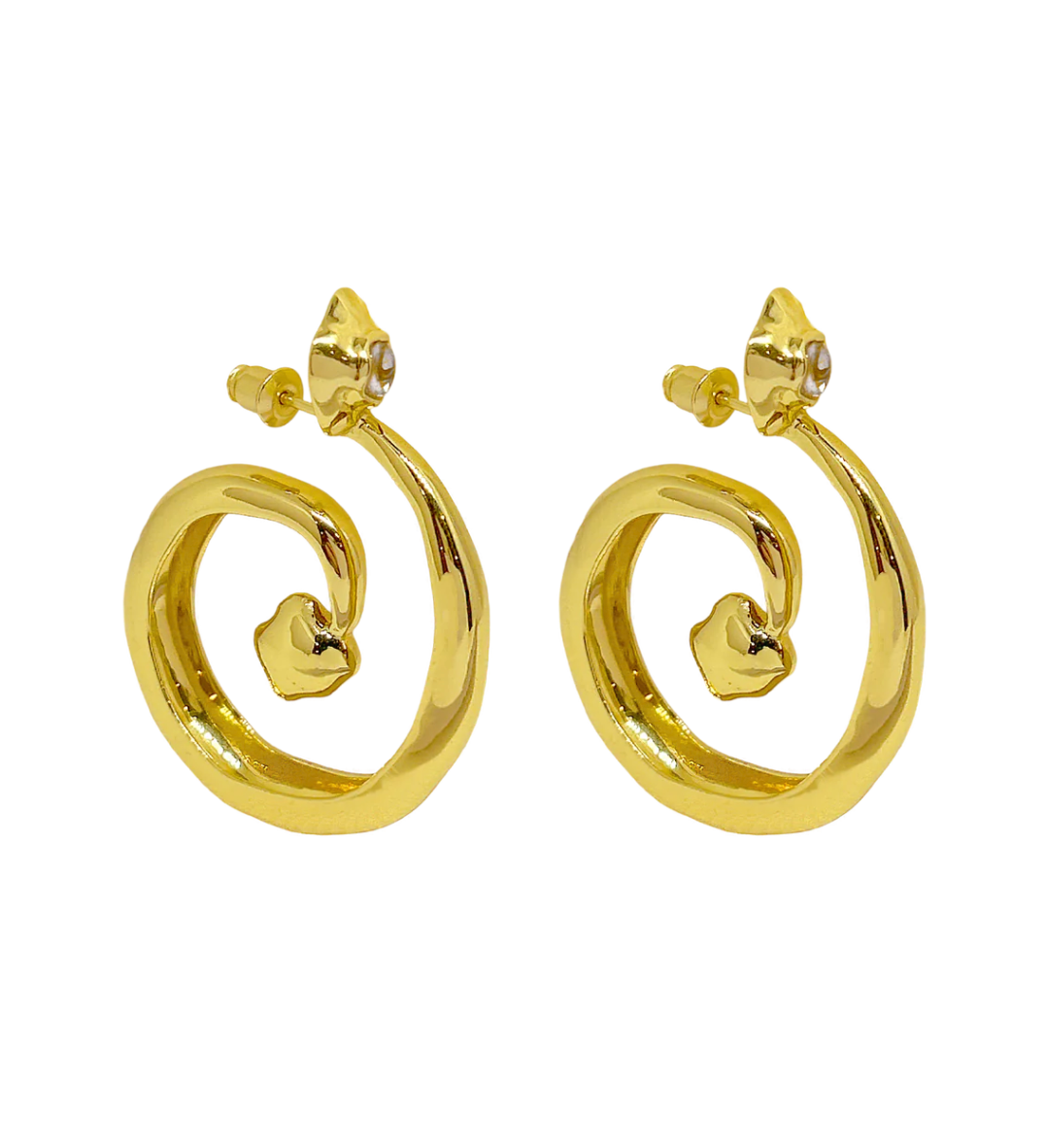 Mountain & Moon Gaia Earrings - Gold