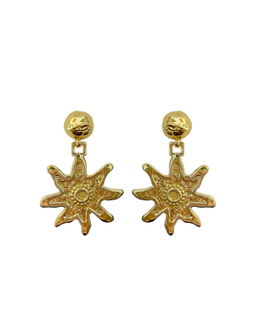 Mountain & Moon Mimi Earrings - Gold