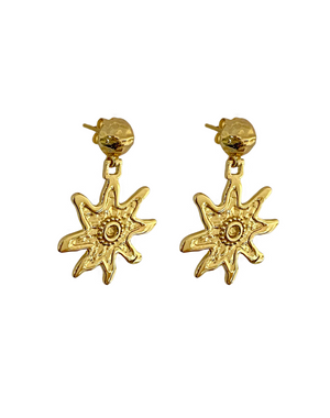 Mountain & Moon Mimi Earrings - Gold