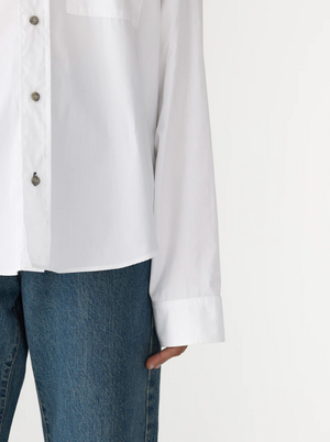 Bassike Slouch Poplin Shirt - White