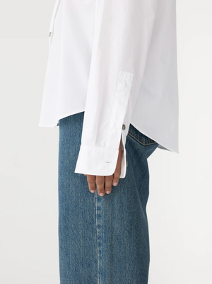 Bassike Slouch Poplin Shirt - White