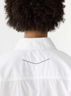 Bassike Slouch Poplin Shirt - White