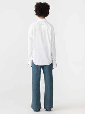 Bassike Slouch Poplin Shirt - White