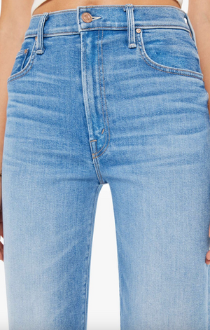 Mother The Mid Rise Zip Rambler Zip Ankle - Out Of The Blue
