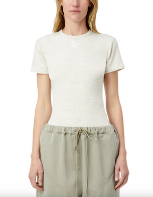 Camilla and Marc Nora Fitted Monogram Tee - Ivory Marle