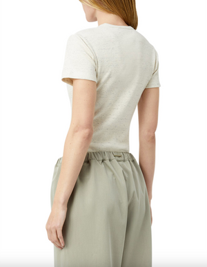 Camilla and Marc Nora Fitted Monogram Tee - Ivory Marle