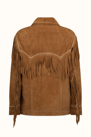 PRE ORDER - Spell Fearless Heart Suede fringe Jacket - Vintage Tan - PRE ORDER