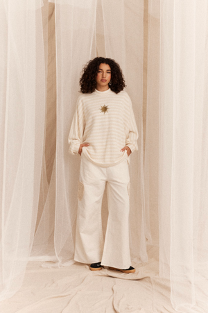 Kinga Csilla Canto Striped Knit Jumper