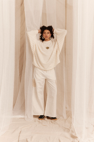 Kinga Csilla Canto Striped Knit Jumper