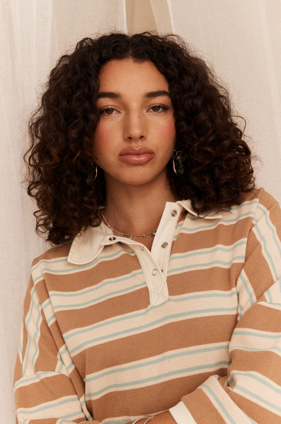 Kinga Csilla Lago Striped Rugby Jumper