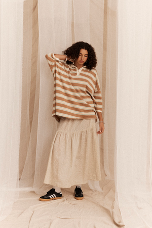 Kinga Csilla Lago Striped Rugby Jumper