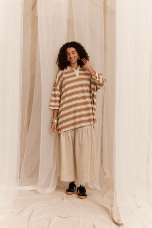 Kinga Csilla Lago Striped Rugby Jumper
