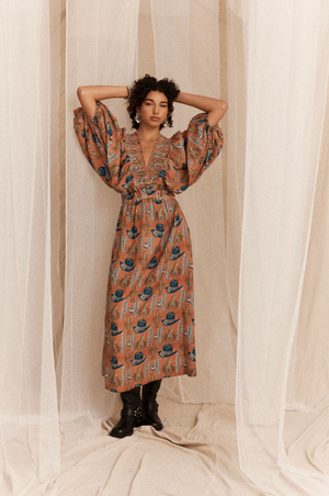Kinga Csilla Tulita Fiore Maxi Dress