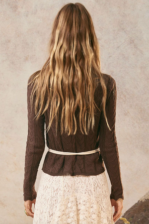 Spell Lou Lou Knit Top - Cacao