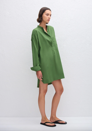 Matteau Popover Mini Shirt Dress - Cactus