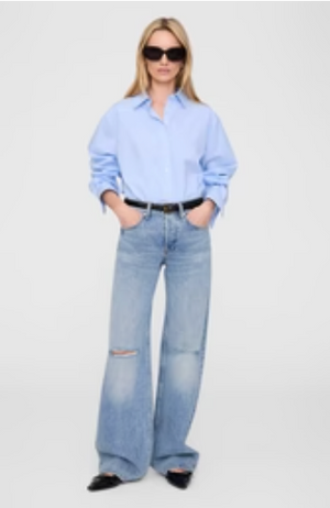 Anine Bing Essie Shirt - Blue