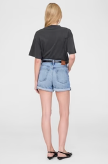 Anine Bing Ashton Tee Concert - Washed Black