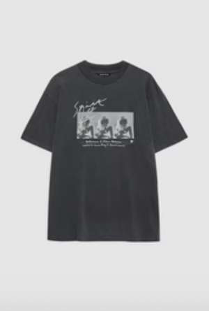 Anine Bing Ashton Tee Concert - Washed Black