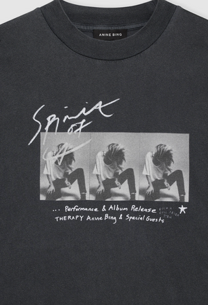 Anine Bing Ashton Tee Concert - Washed Black