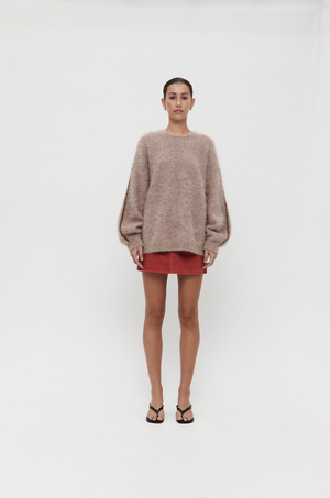 Nagnata Brushed Alpaca Sweater - Alpine