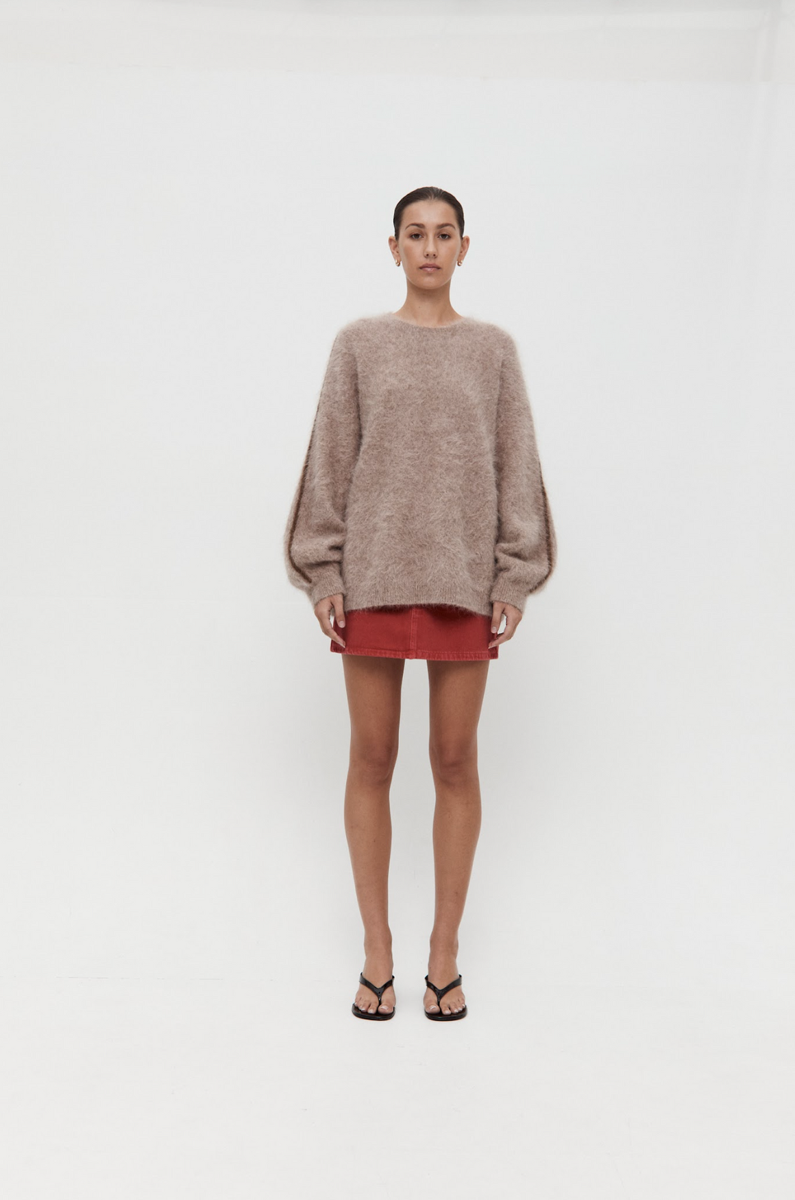 Nagnata Brushed Alpaca Sweater - Alpine